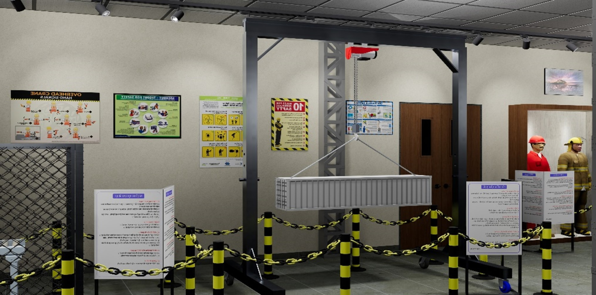 Overhead Crane Hand Signals Zone at the ICAT Safety Excellence Centre