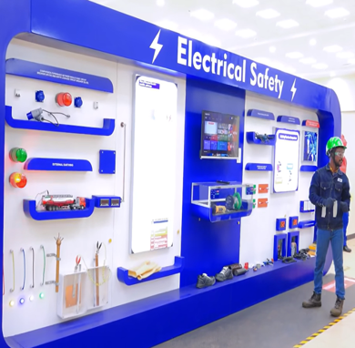 Electrical Safety Interactive Wall at the ICAT Safety Excellence Centre