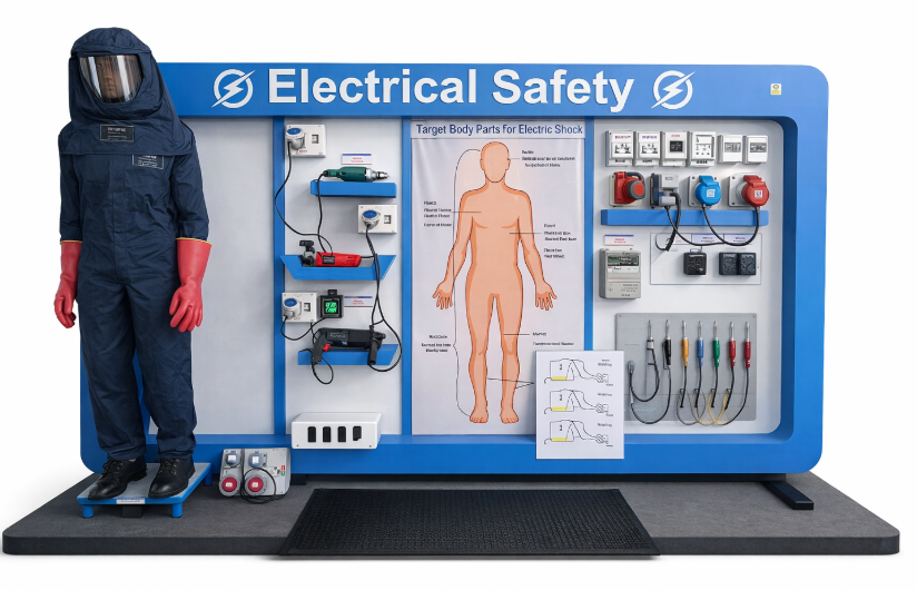 Electrical Safety Demo Board at the ICAT Safety Excellence Centre