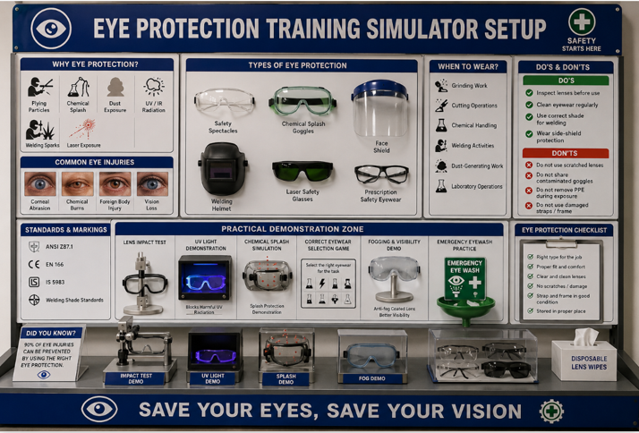 Eye Protection Training Simulator at the ICAT Safety Excellence Centre
